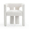 Sloane Bone White Upcycled Fabric Chair