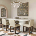 Brut 86" Concrete Patterned Indoor/Outdoor 86" Oval Dining Table