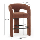 Malone Performance Chenille Counter Stool