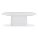 Nara 84" Pure White Indoor/Outdoor Concrete Dining Table
