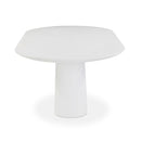 Nara 84" Pure White Indoor/Outdoor Concrete Dining Table