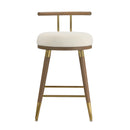 Juniper Cream Velvet Counter Stool