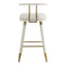Juniper White Vegan Leather Counter Stool