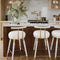 Juniper White Vegan Leather Counter Stool