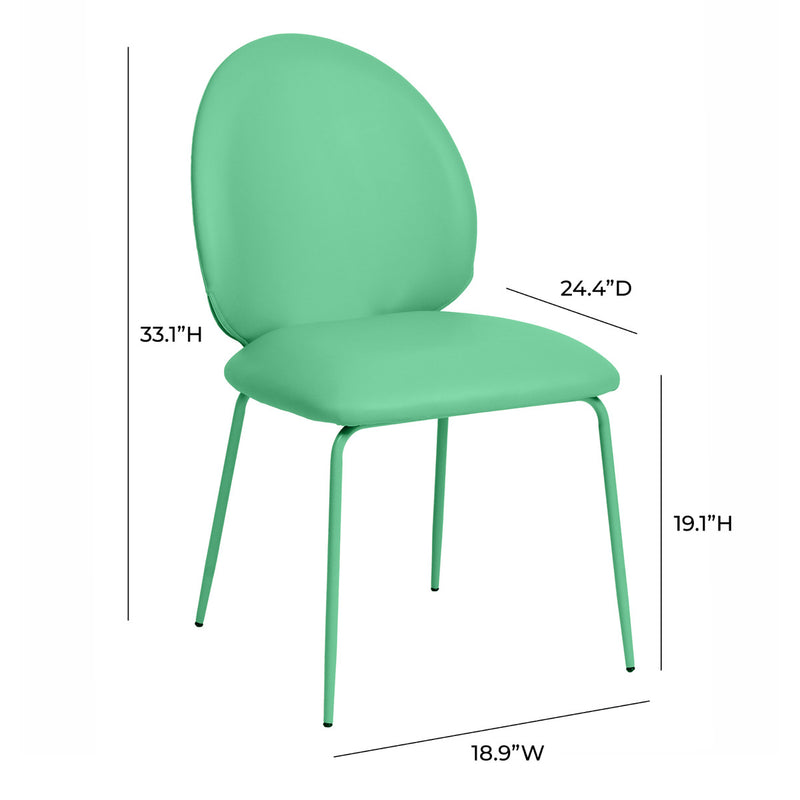 Lauren Vegan Leather Kitchen Chairs - Set of 2
