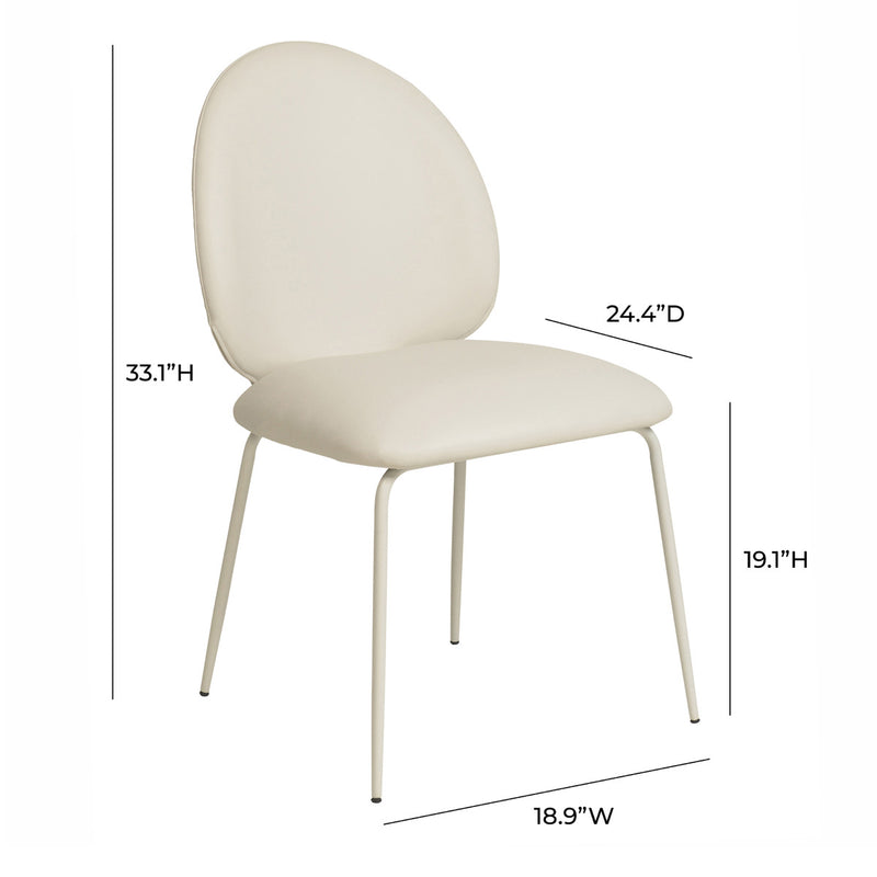 Lauren Vegan Leather Kitchen Chairs - Set of 2