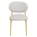 McKenzie Vegan Leather Stackable Dining Chair - Set of 2