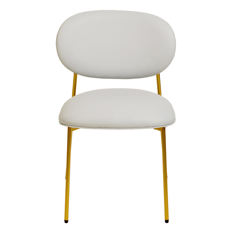 McKenzie Vegan Leather Stackable Dining Chair - Set of 2