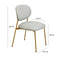 McKenzie Vegan Leather Stackable Dining Chair - Set of 2