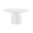 Pauline White Ash 62" Round Dining Table