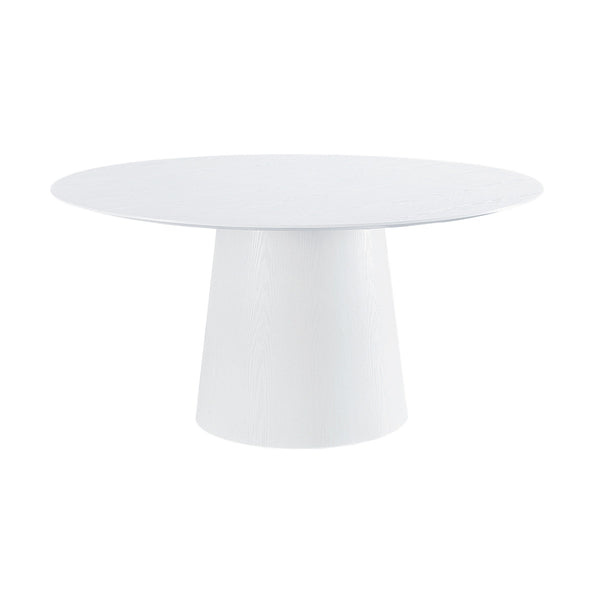 Pauline White Ash 62" Round Dining Table