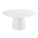 Pauline White Ash 62" Round Dining Table