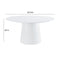 Pauline White Ash 62" Round Dining Table