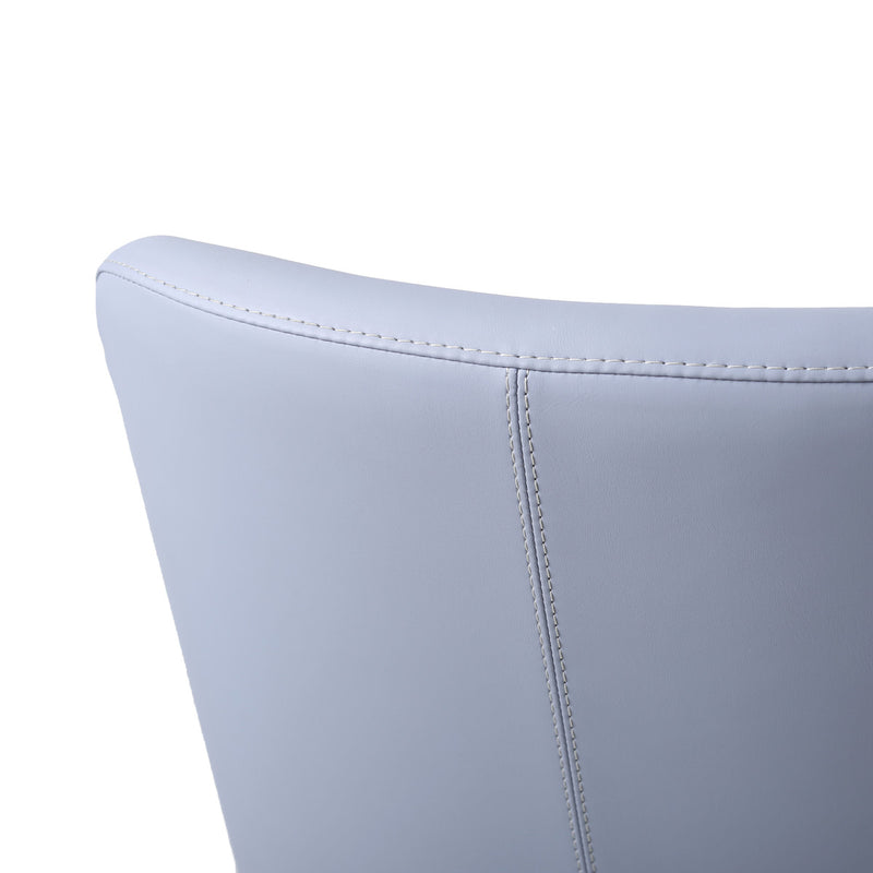 Maven Blue and Rose Gold Adjustable Swivel Stool
