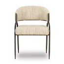Tatum Cream Textured Performance Boucle Dining Chair