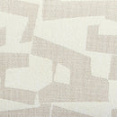 Sezanne Cream Vegan Leather and 2-Tone Jacquard Dining Chair