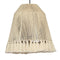 Helen Large White Cotton Tasseled Pendant Lamp