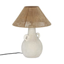 Lalit Natural & White Ceramic Table Lamp