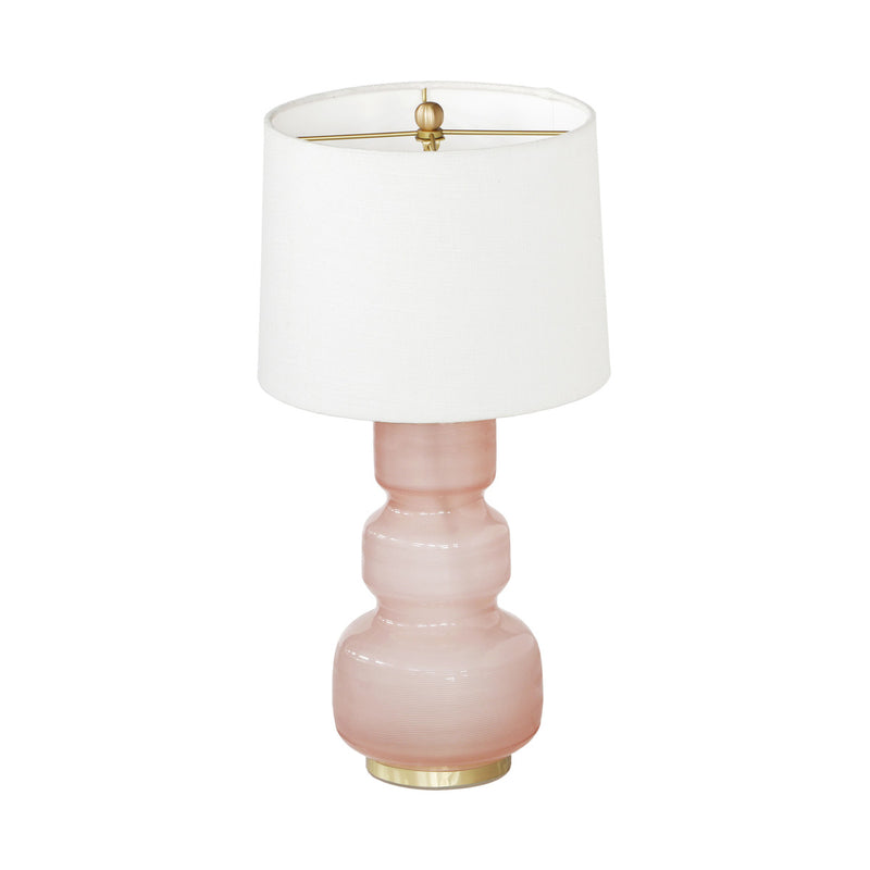 Winter Pink Glass Table Lamp
