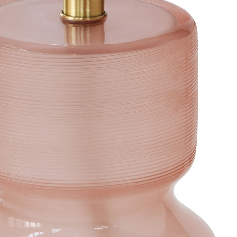 Winter Pink Glass Table Lamp