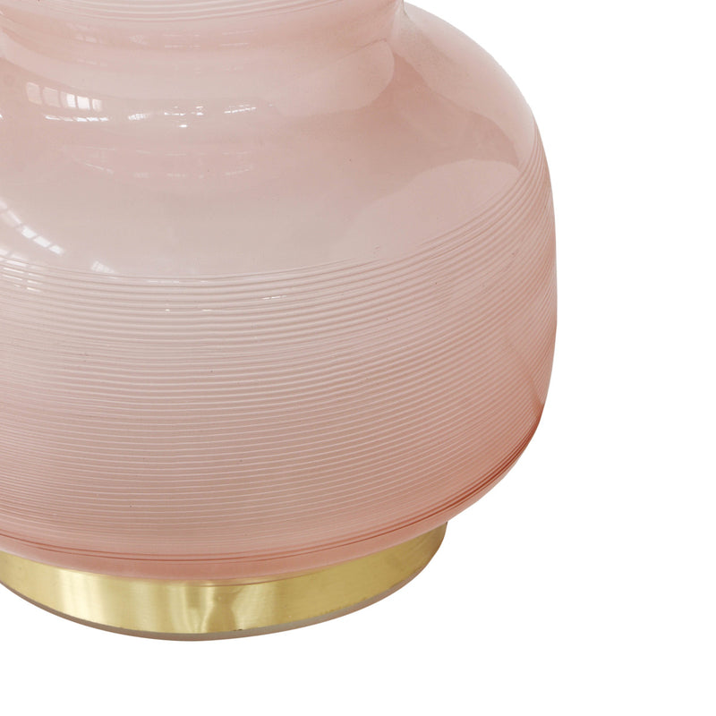 Winter Pink Glass Table Lamp