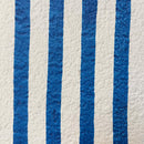 Maiori Blue Striped Papier Mache Table Lamp