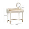 Penelope Vegan Leather Wrapped Vanity Desk