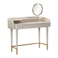 Penelope Vegan Leather Wrapped Vanity Desk