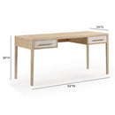 Hera 62'' Natural Washed Executive Desk