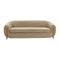Lina Cafe Au Lait Brown Velvet Sofa
