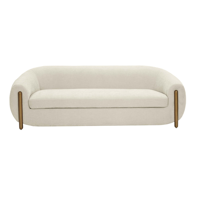 Lina Cream Chenille Textured Sofa