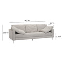 Vari Textured Velvet Lounge Sofa