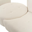 Fickle Cream Boucle 4-Piece Modular LAF Sectional