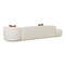 Fickle Cream Boucle 3-Piece Chaise Modular Sofa