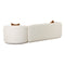 Fickle Cream Boucle 2-Piece Modular LAF Sofa