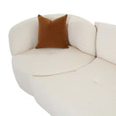 Fickle Cream Boucle 2-Piece Modular RAF Sofa