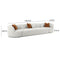 Fickle Grey Velvet 3-Piece Modular Sofa
