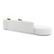 Fickle Grey Velvet 3-Piece Chaise Modular Sofa