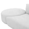 Fickle Grey Velvet 3-Piece Chaise Modular Sofa