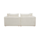 Hangover Cream Boucle Loveseat