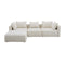 Hangover Cream Boucle 4-Piece Modular Sectional