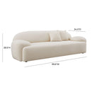 Allegra Cream Velvet Sofa