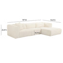 Tarra Fluffy Oversized Corduroy Modular RAF Sectional