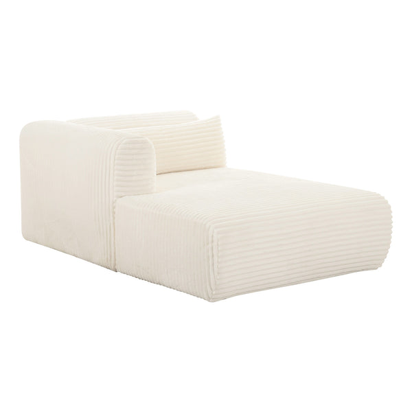 Tarra Fluffy Oversized Corduroy Modular LAF Chaise
