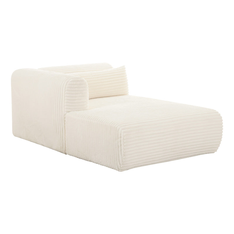 Tarra Fluffy Oversized Corduroy Modular LAF Chaise