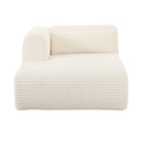 Tarra Fluffy Oversized Corduroy Modular LAF Chaise