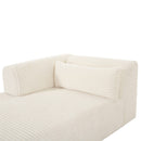 Tarra Fluffy Oversized Corduroy Modular LAF Chaise
