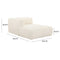 Tarra Fluffy Oversized Corduroy Modular LAF Chaise