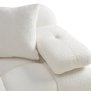 Calliope Cream Vegan Shearling Modular Sofa