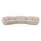 Marion Two-Tone Textured Boucle 6 Person Sectional